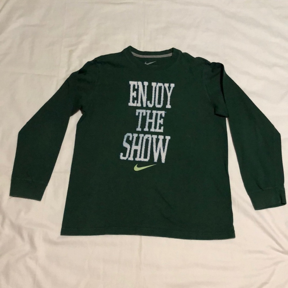 Nike Long Sleeve Green T-Shirt Boys L